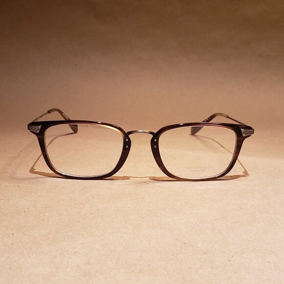 Oliver Peoples Eyeglasses Boxley OT/P Olive Tortoise/Pewter Japan 50[]21 143 - Picture 2 of 5